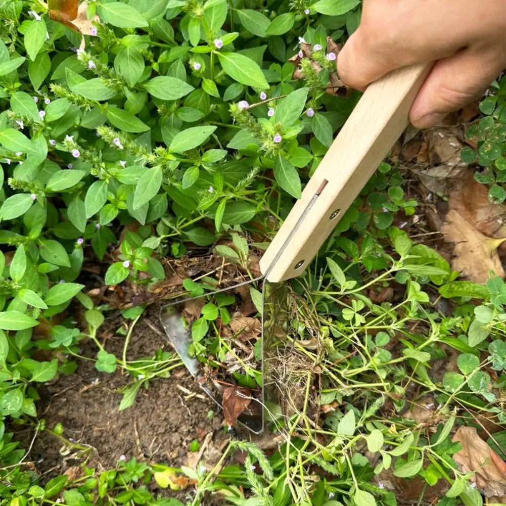 Heavy-Duty Manual Weed Cutter – Piercing Tip & Root Puller Manual Weeding Tool Zpaxo
