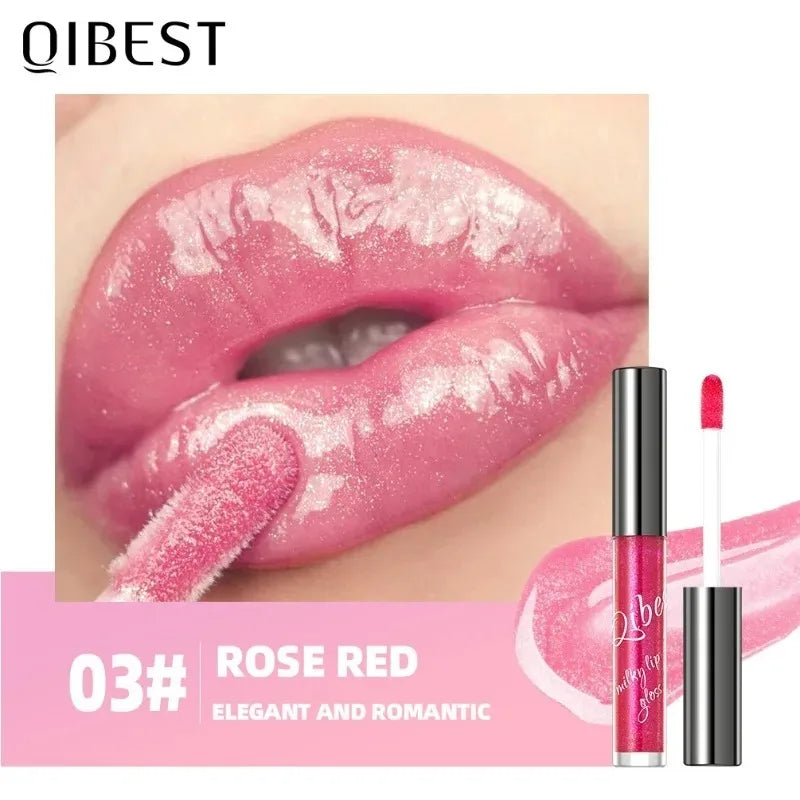 Shimmering Taro Purple Lip Gloss Moisturizing Plumping Gold Sparkle Zpaxo 02
