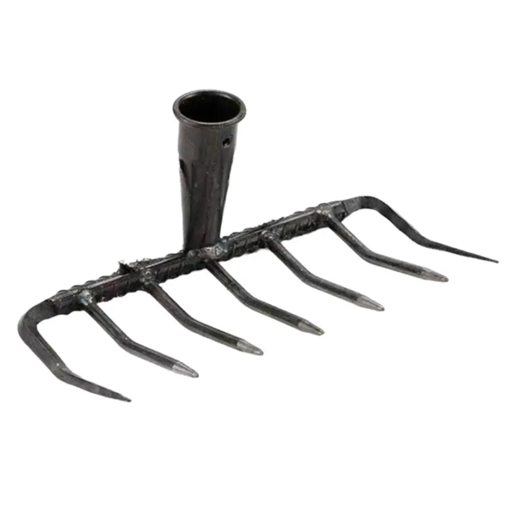 7-Tine Hardened Steel Rake Head – Heavy-Duty Garden Tool Garden Rake Head Zpaxo 1PC