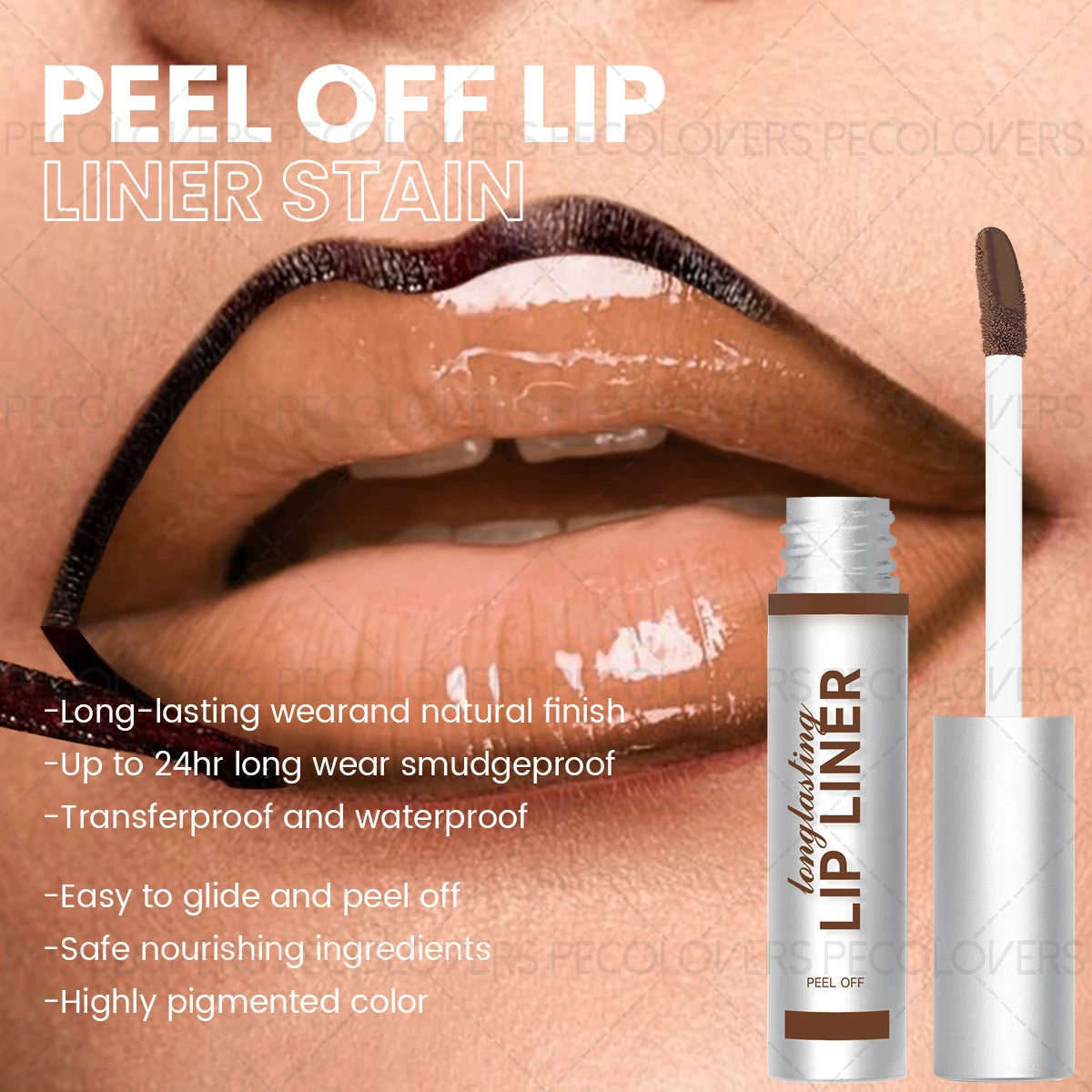 1 pc Tear-off Matte Waterproof Lip Liner, Waterproof, Sweat Proof, Lip Tattoo, Natural Lip Makeup Zpaxo