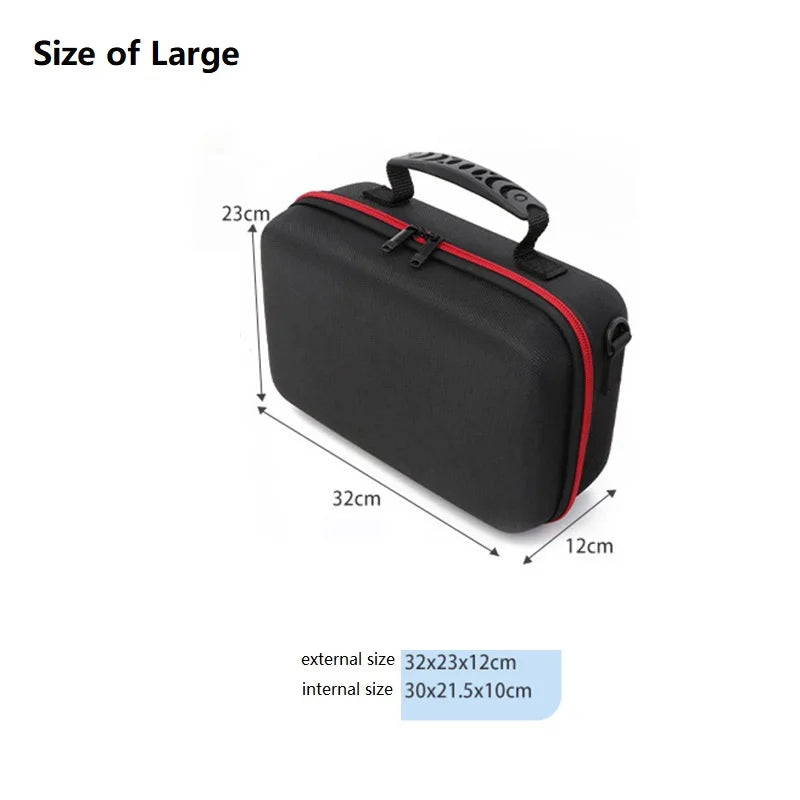 Protective Hard Drive Carry Case Bag Customizable Foam Insert Digital Zpaxo Large