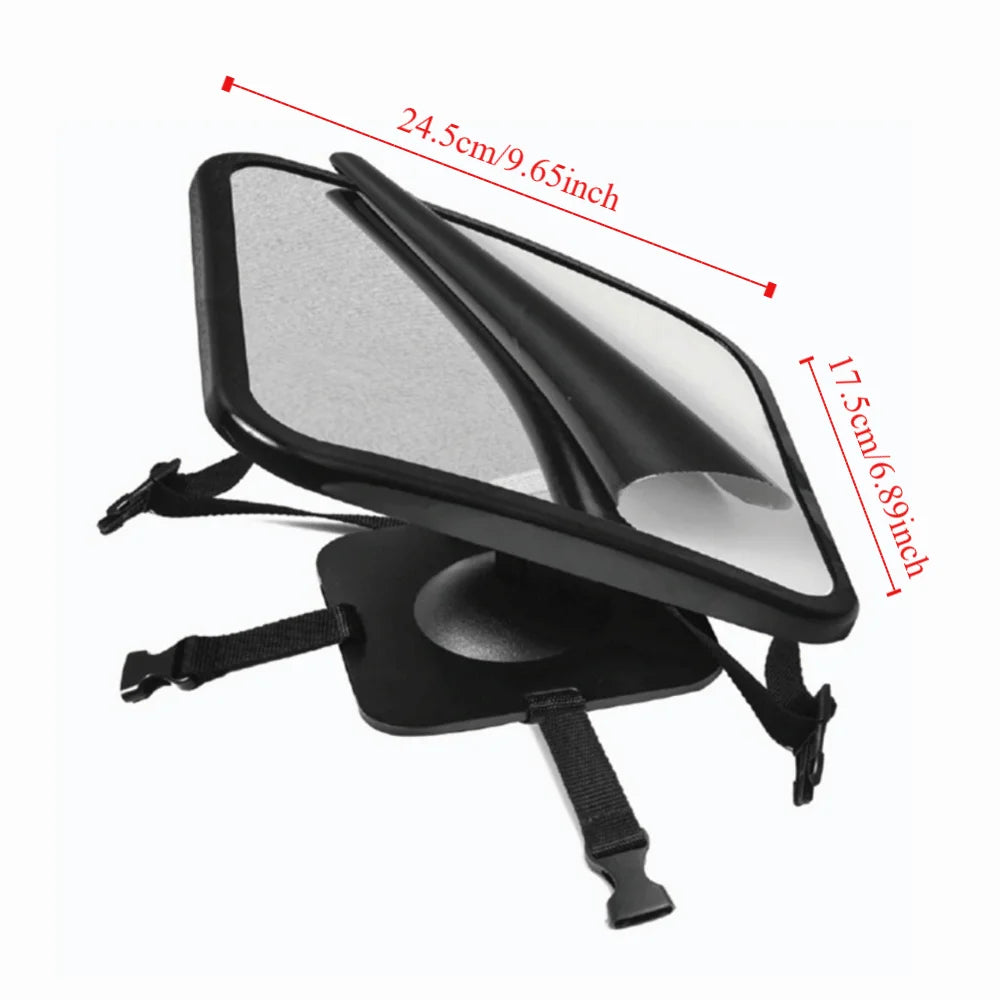 Adjustable Baby Infant Mirror Great Visual Field 360° Rotation Car Seat Rear-View Mirror High-definition Interior Safety Mirror Zpaxo