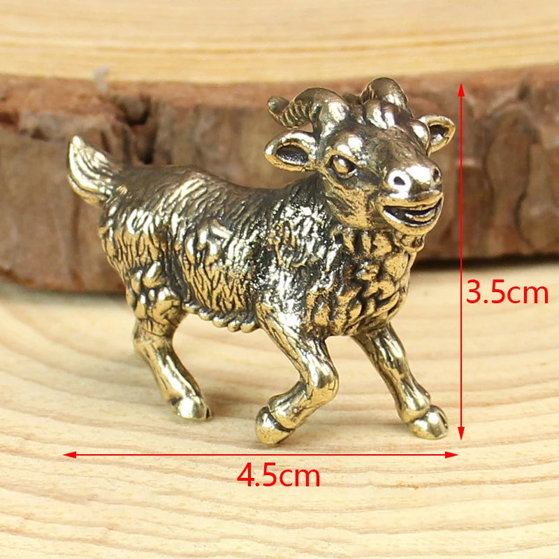 Animal Figurines Miniatures Children Toy Gifts Brass Cute Small Bear Statue Office Desk Ornaments Decorations Crafts Collections Zpaxo A08