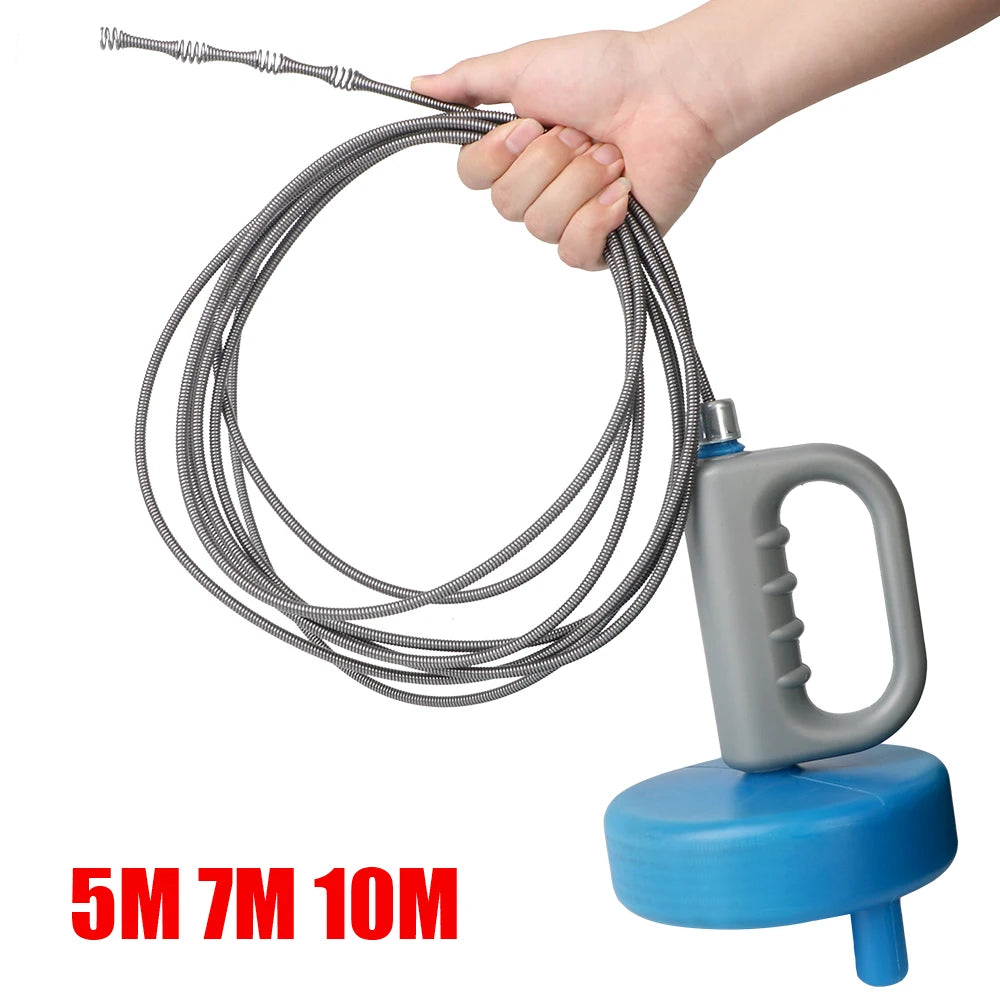 5 7 10 Meters Clogged Remover Bathroom Kitchen Cleaning Tools Toilet