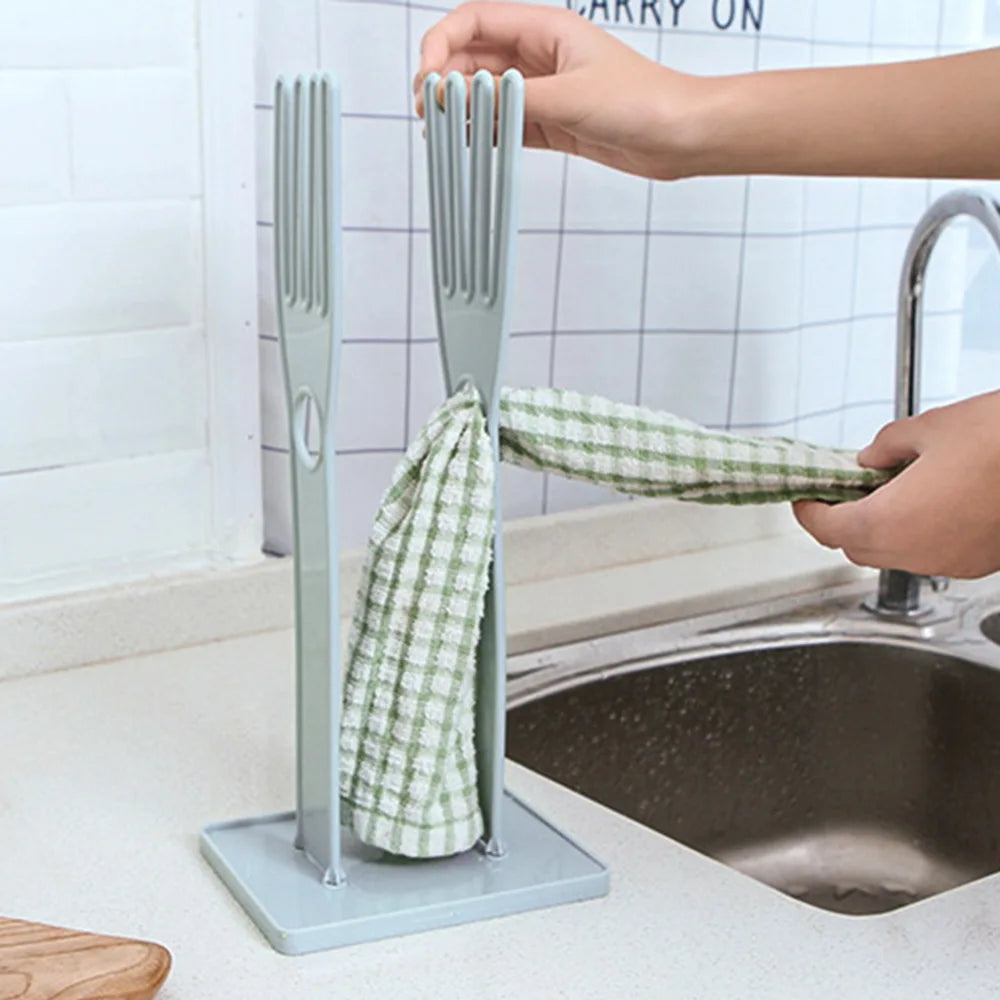Drying Drain Rack Gloves Stand Holder Kitchen Rubber Glove Towel