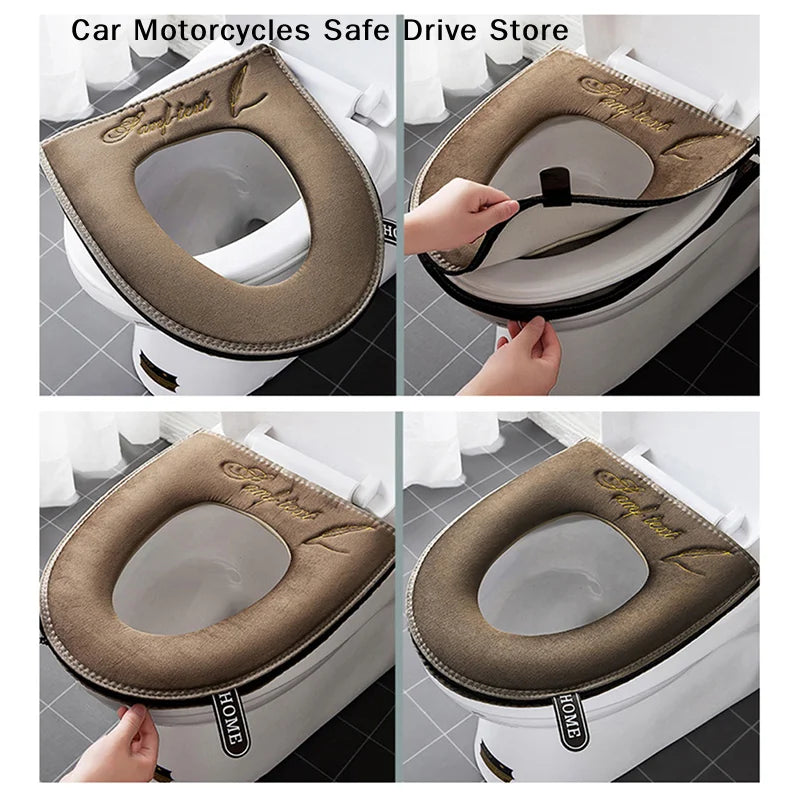 Toilet Cushion Household Seat Seasonal Universal Cover Winter Soft