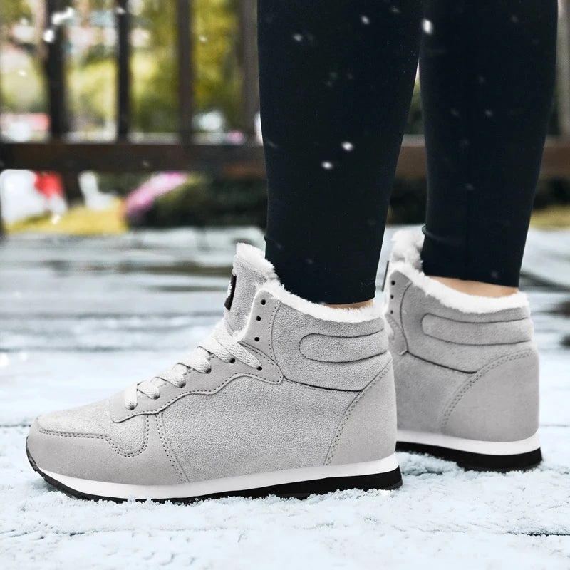 Women Boots Comfortable Winter Shoes Warm Sneakers Snow Waterproof Zpaxo