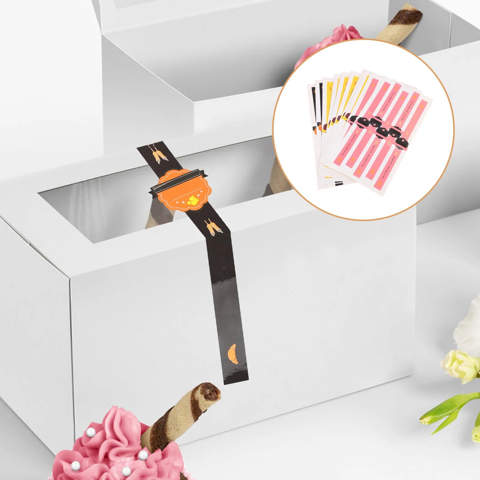 DIY Seal Sticker Self-adhesive Package Stickers Decals Baking