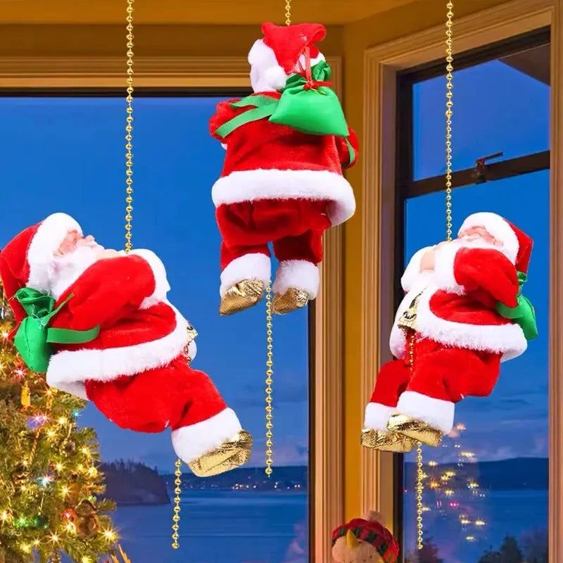 Children's Gifts Cute Electric Climbing Santa Claus Christmas Musical