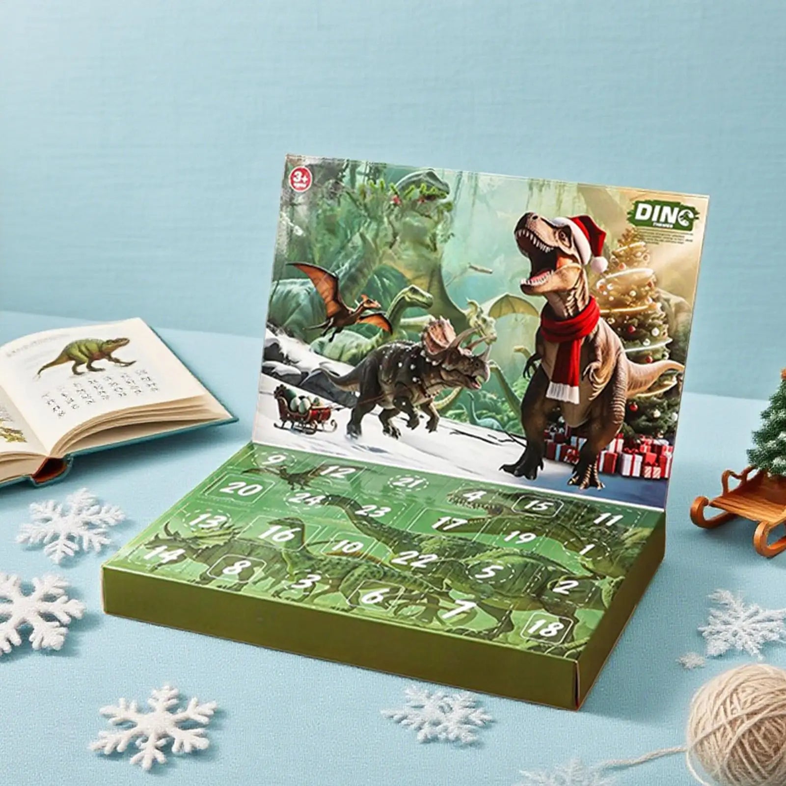Dinosaur Advent Calendar 2025 Christmas Countdown 24 Days Kids Toy