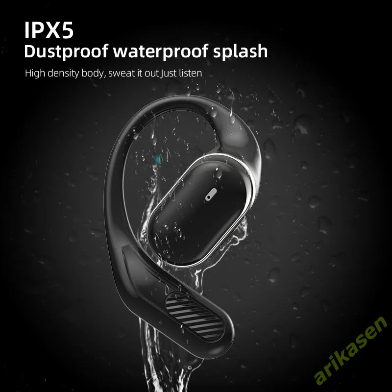 Bluetooth 5 4 Headphones Wireless Open Ear Earbuds 60 Hrs Playtime