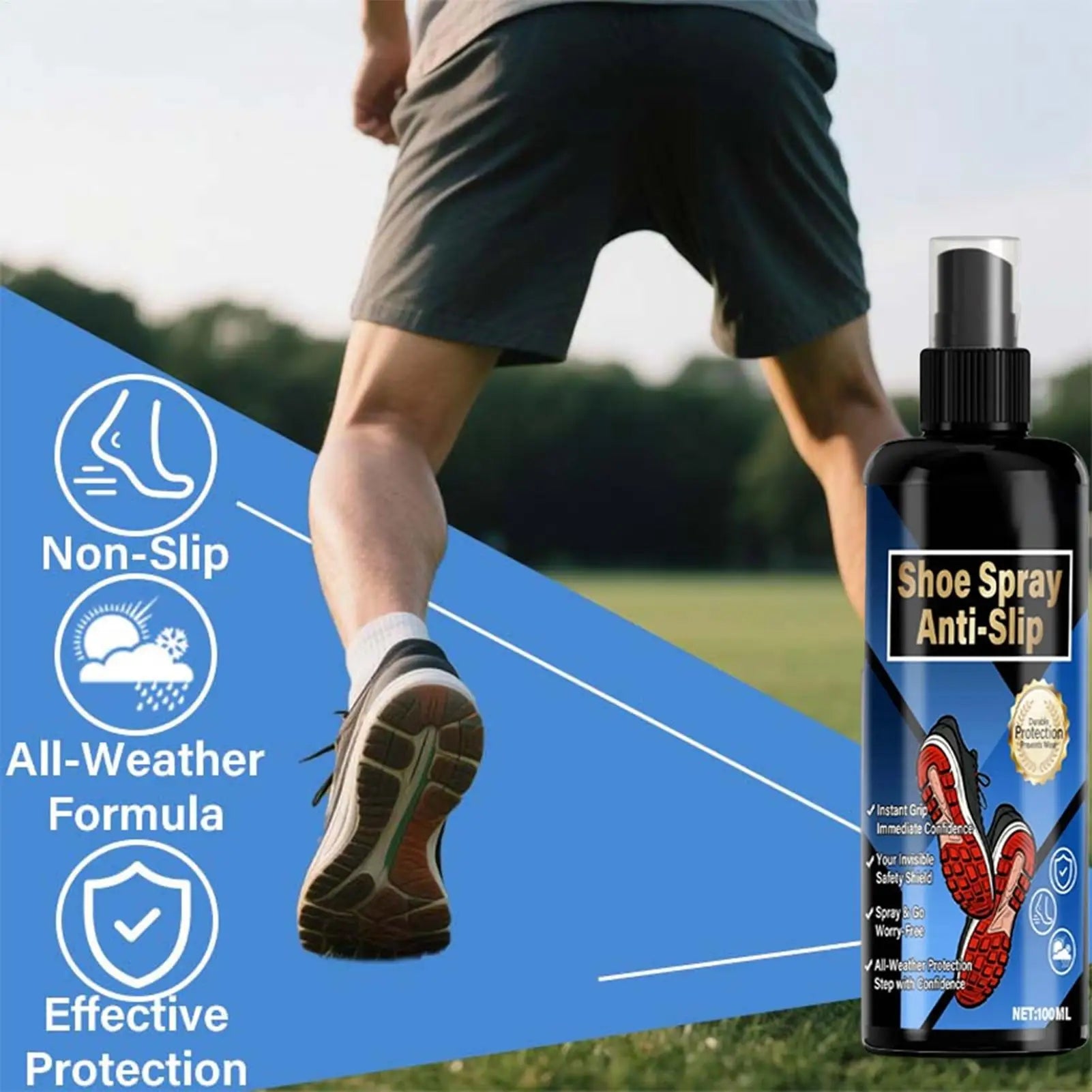 Shoe Grip Spray Anti Slip Enhancer Sports Safety Traction Liquid