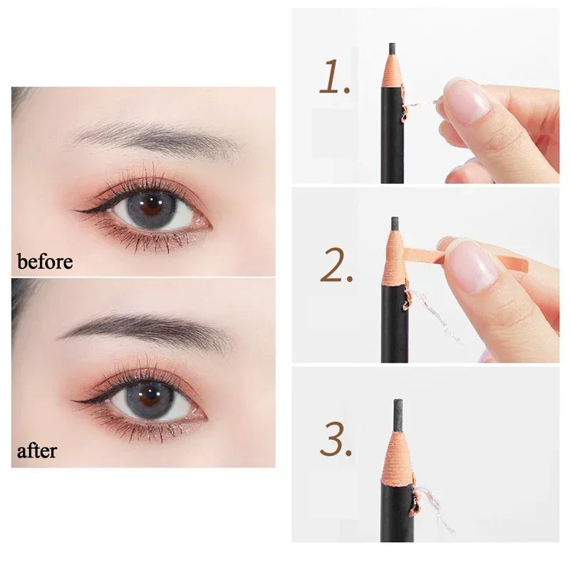 1- Eyebrow Pencil Waterproof Long Lasting Enhancers Professional