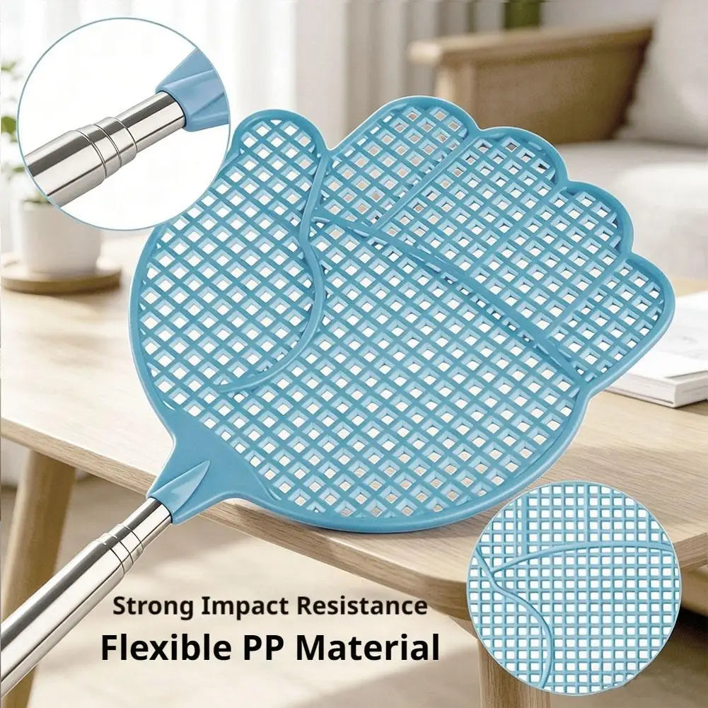 Telescopic Fly Swatter – 77cm Stainless Steel Long Handle Telescopic Fly Swatter Zpaxo