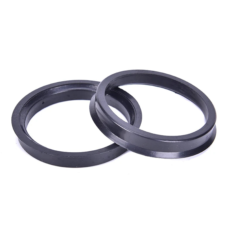 4-Pack 66.6–57.1mm Hub Centric Rings | Polycarbonate Wheel Bore