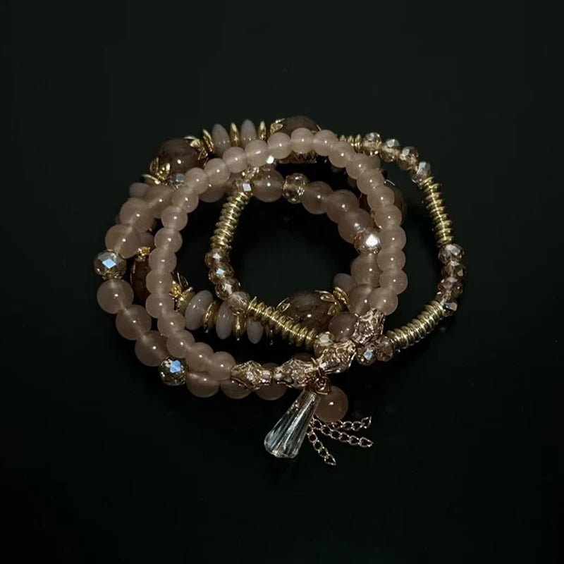 Vintage Bracelets Four-piece Exquisite Fashion Natural Stone Bracelet Zpaxo