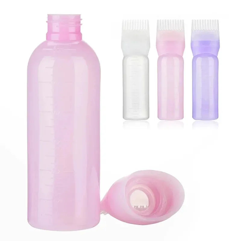 Hair Dye Applicator Bottle Comb – 120ml Refillable Dispenser