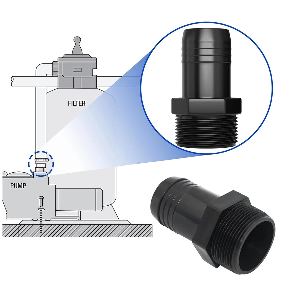1 2 Pool Hose Adapter Compatible Hayward S160t S190t S200pak1 Male