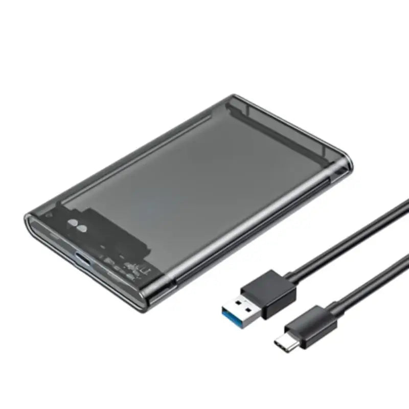 652F Durability 2.5Inch External Hard Disk Box Enclosure for HDD with Plugs and Play Functionality Gray Hard Disk Case Zpaxo usb3.1 CN
