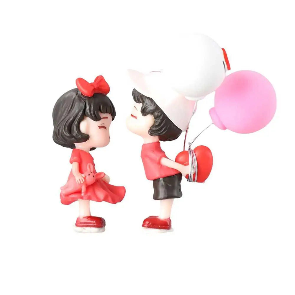 Girls Gifts Action Figure Center Console Anime Couples Cartoon Couples Model Car Decoration Dashboard Figurine Car Ornament Zpaxo