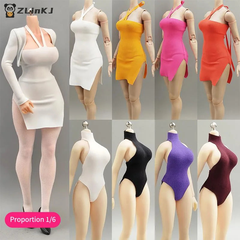 1 6 Scale Neck Swimsuit Outfit Female Soldier Action Figure Body Mini Zpaxo
