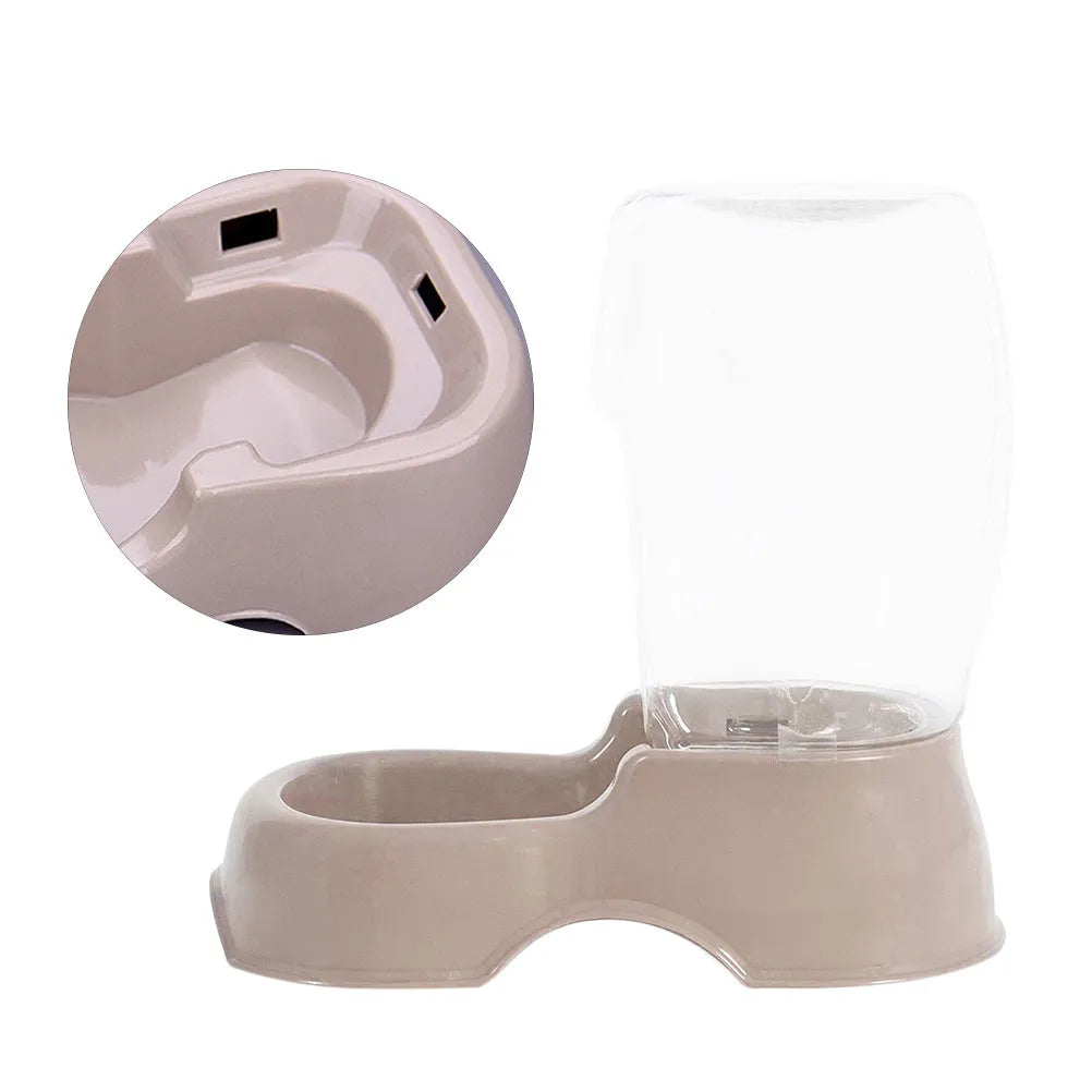 Pet Cat Dog Water Dispenser Transparent Bottle Automatic Refill