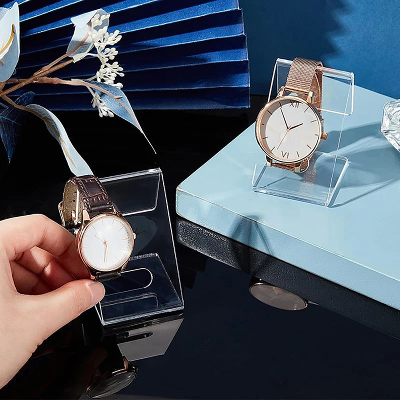 Jewelry Watch Rack Single Watch Display Holder Showcase Acrylic Watch Display Stands Clear Watch Holder Organizer Zpaxo