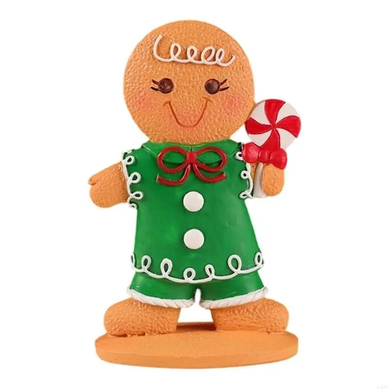 Gingerman Resin Ornament Christmas Figurine Decoration Tabletop Shelf