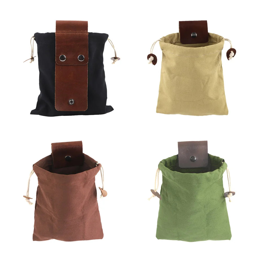 Mushroom Storage Fruit Picking Bag Multipurpose Leather Foraging