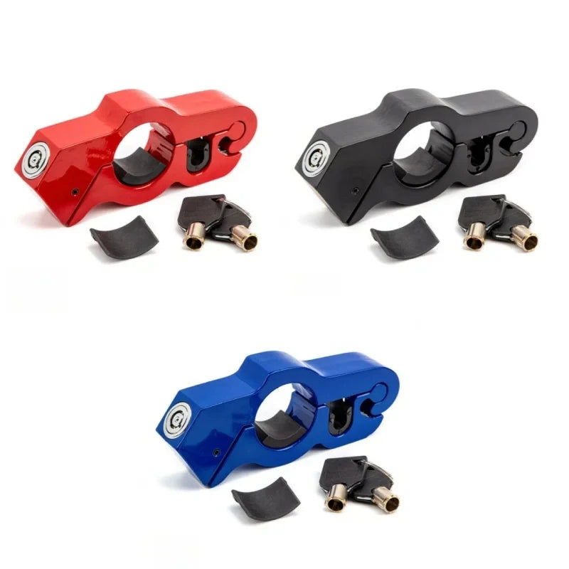 Motorcycle Bicycle Handlebar Lock Heavy Duty Steel Anti-theft ATV