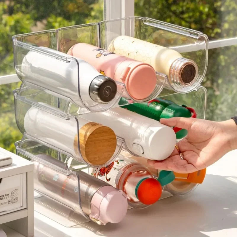 Stackable Cup Holder Suitable Cabinets Water Bottle Kitchen Storage