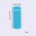 24Pcs Reusable Ice Pop Sleeves Popsicle Bags Antifreezing Ice Pop Holder Freezer Pop Holders Zpaxo Blue