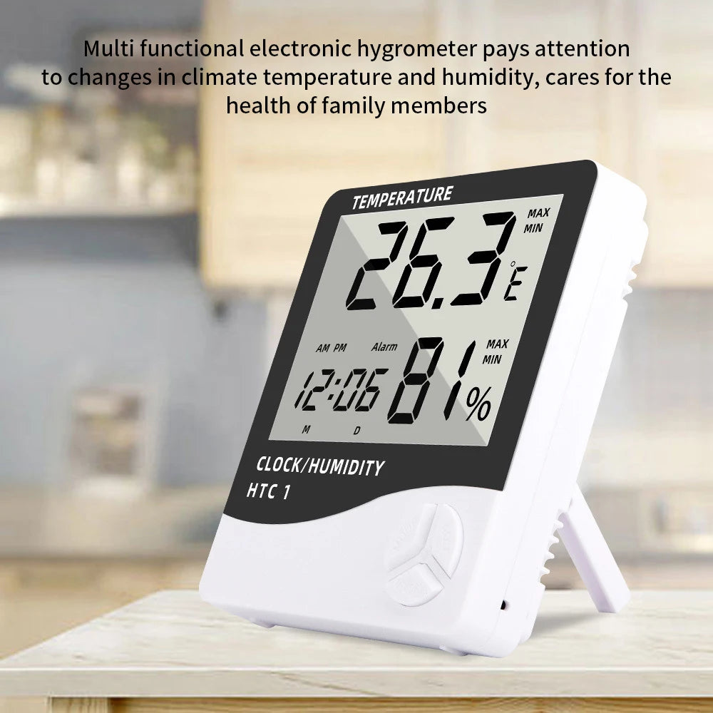 LCD Digital Thermometer Hygrometer – Indoor Humidity & Temp Meter Thermometer Hygrometer Zpaxo