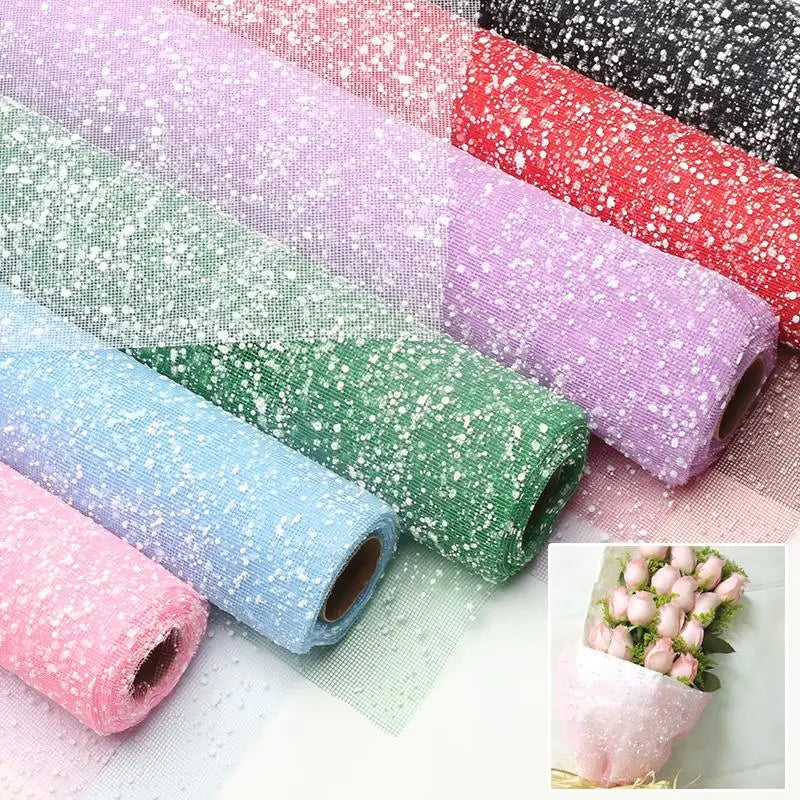 Bouquet Flower Wrapping Gauze DIY Snow Yarn Material Elegant Zpaxo