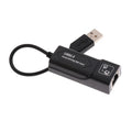 USB2 0 RJ45 Network Cable Adapter 100Mbps Wired Card External Drive Zpaxo Black