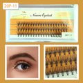 Cluster Eyelashes Kit Five Styles Available Single Eyelashes Clustered Simulation Natural DIY Eyelashes Thickness and Length Zpaxo 20P-11
