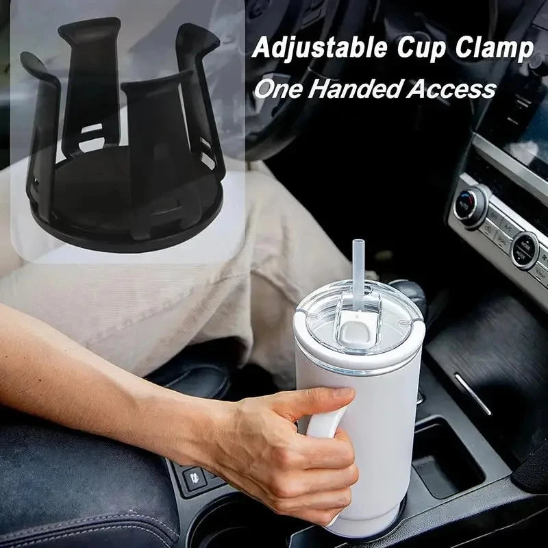 Black Car Cup Holder Insert – Ashtray & Aromatherapy Purifier Car Cup Holder Insert Zpaxo