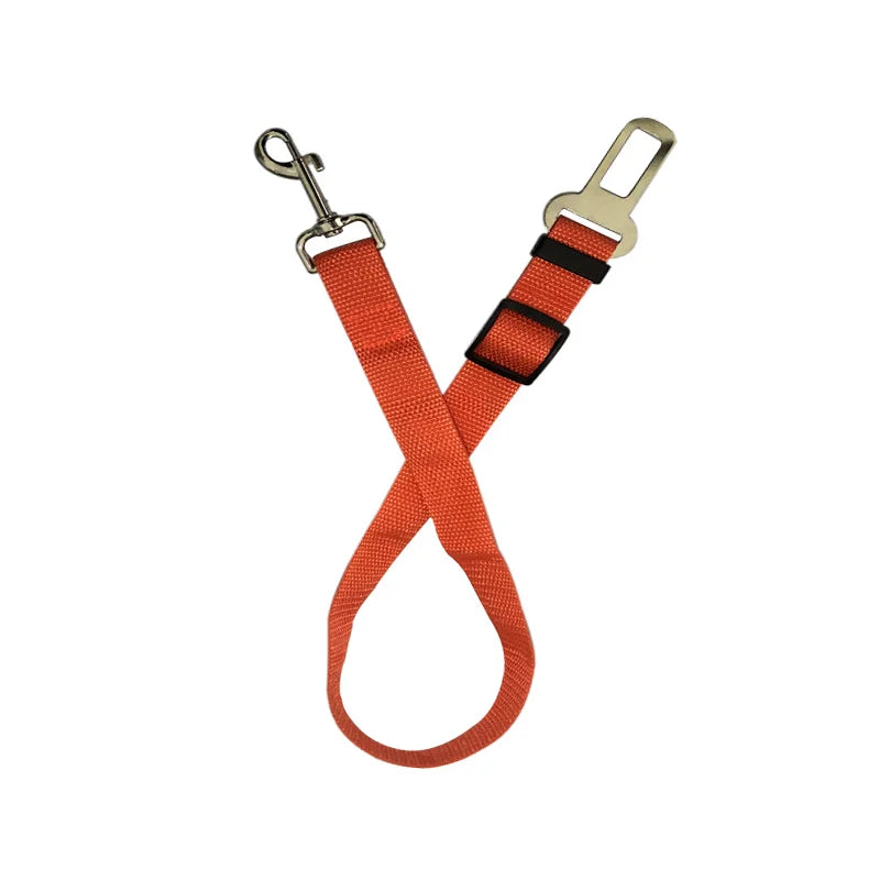 Pet Cat Dog Car Seat Belt Adjustable Safety Travel Clip Reflective Zpaxo Orange