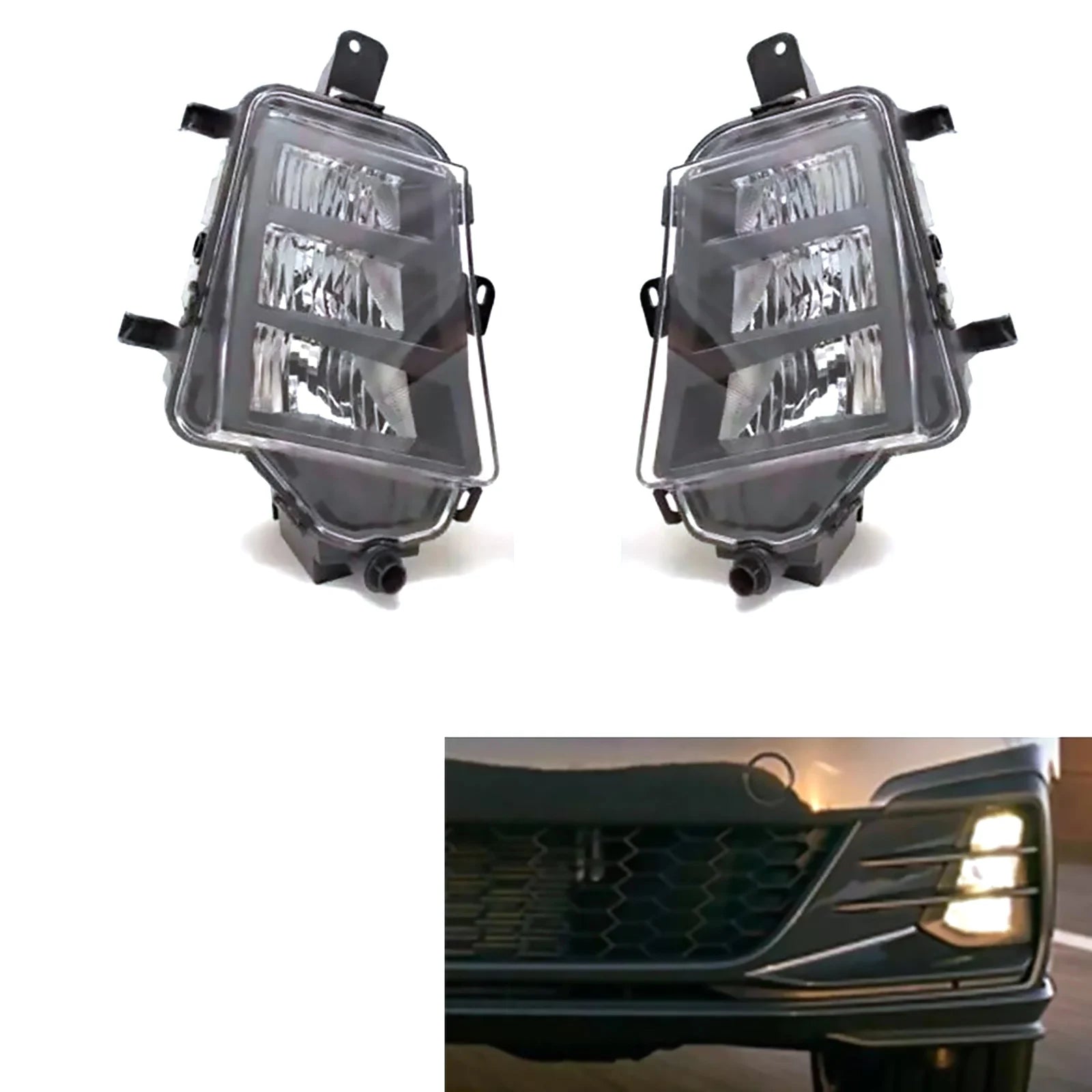 1Pair Vehicle Front Fog Light Driving LED Lamp 5GG941699 5GG941700 VW