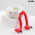 Portable Breathable U-shaped Pillow Adjustable Neck Support Work Rest Zpaxo Red one size