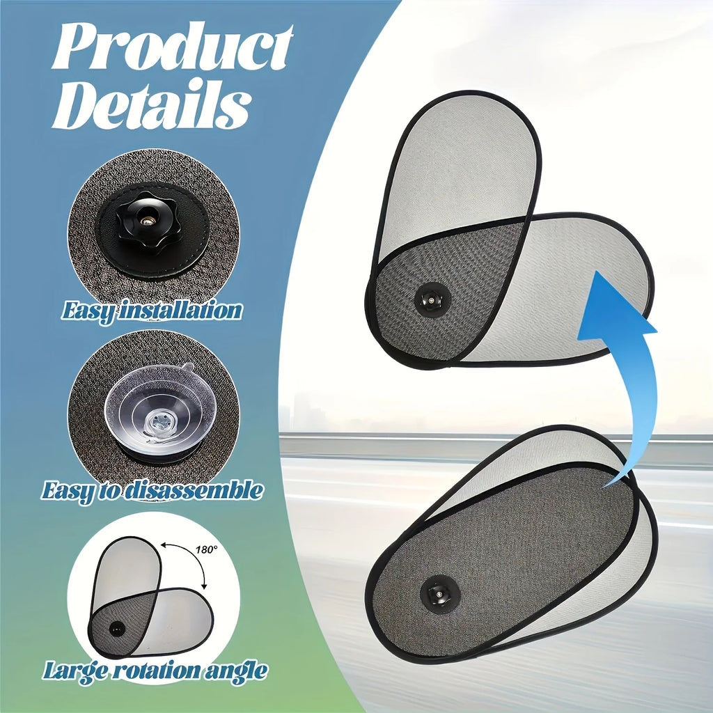 Car Side Shade Telescopic Design Heat Insulation Sun Blocker All Cars