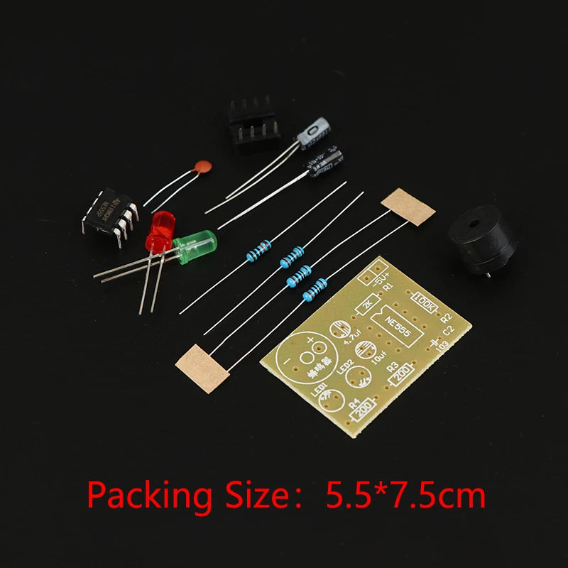 NE555 DIY LED Flasher Signal Generator Circuit PCB Electronics Zpaxo 1PC