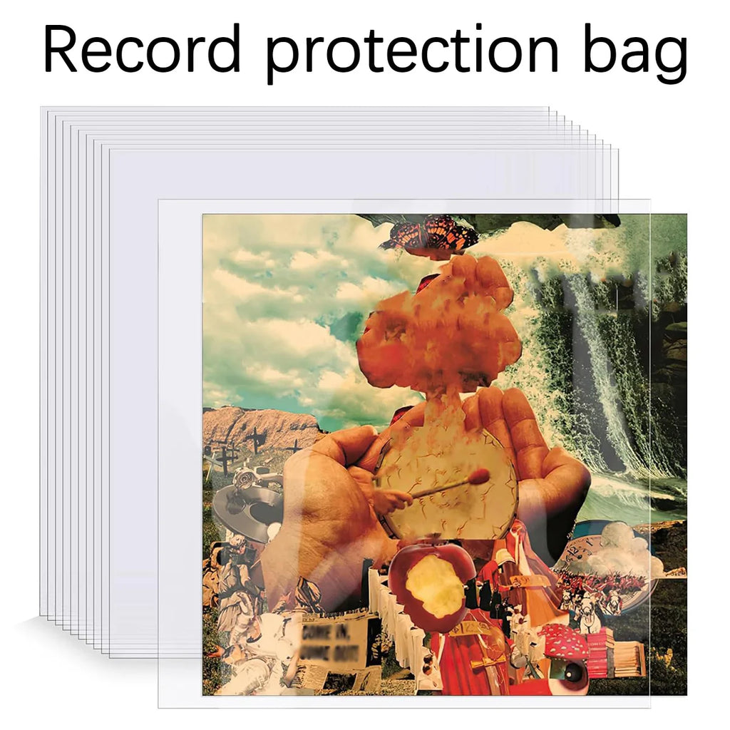 12-Inch Vinyl Record Sleeves – Clear LP Protective Bags 20/50 Pack