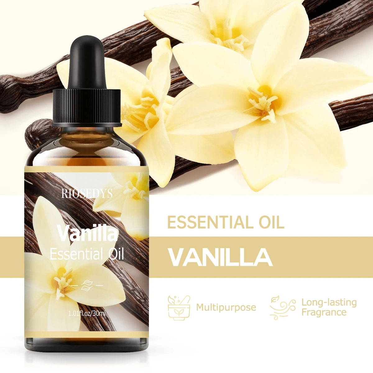 VANILLA essential oil natural fragrance, is suitable for body massage treatments ,hair care anddiffuser Zpaxo