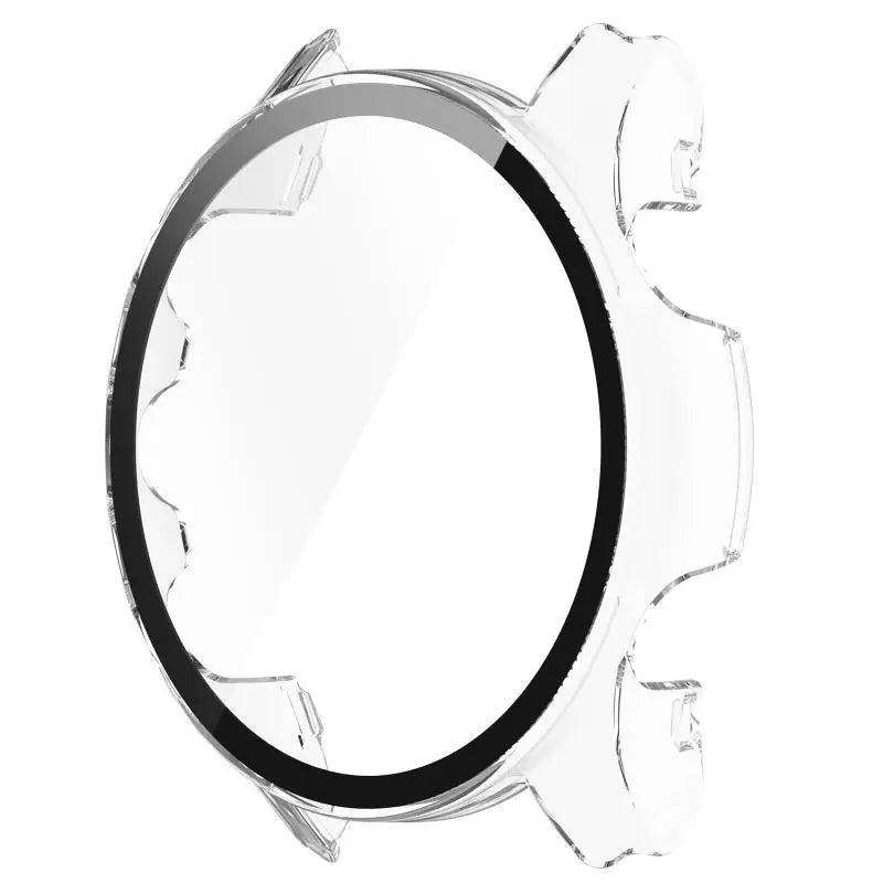 652F Tempered Glass One-piece for Shell Screen Protector for Case for Smart Watch Bumper Cover Protective Film for GarminFore Zpaxo Clear CN
