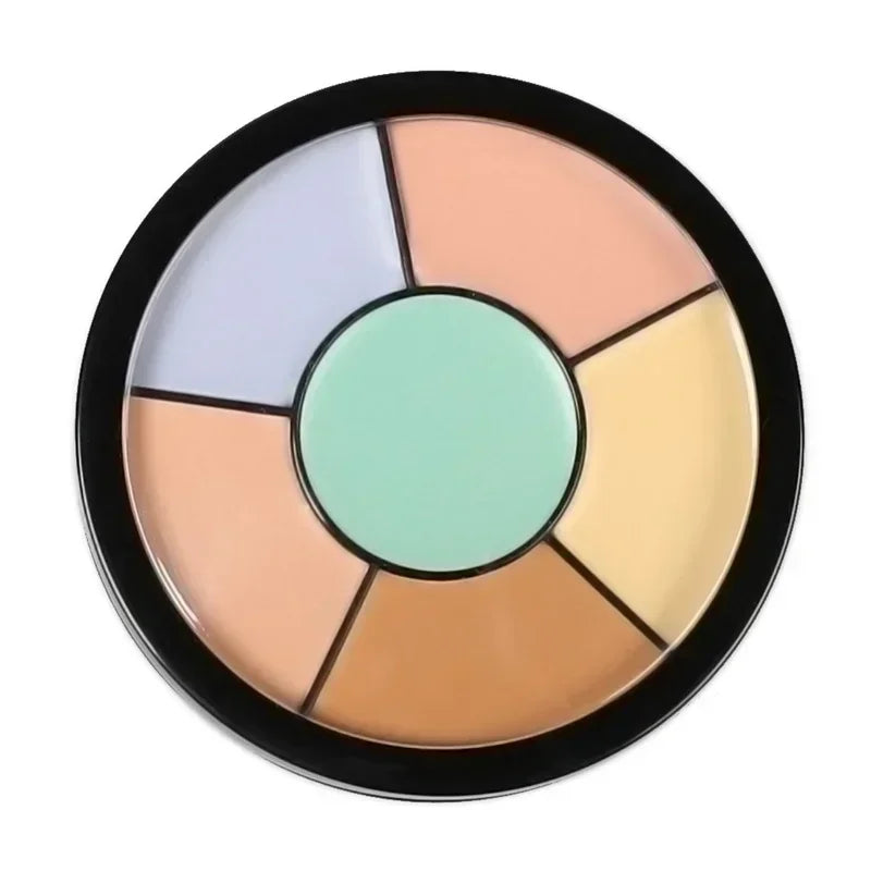 3/6-color Concealer Palette with/No Brush Cream Texture Moisturizer Concealer Modify Enhance Contours Lasting Makeup Waterproof Zpaxo B-6 Colors