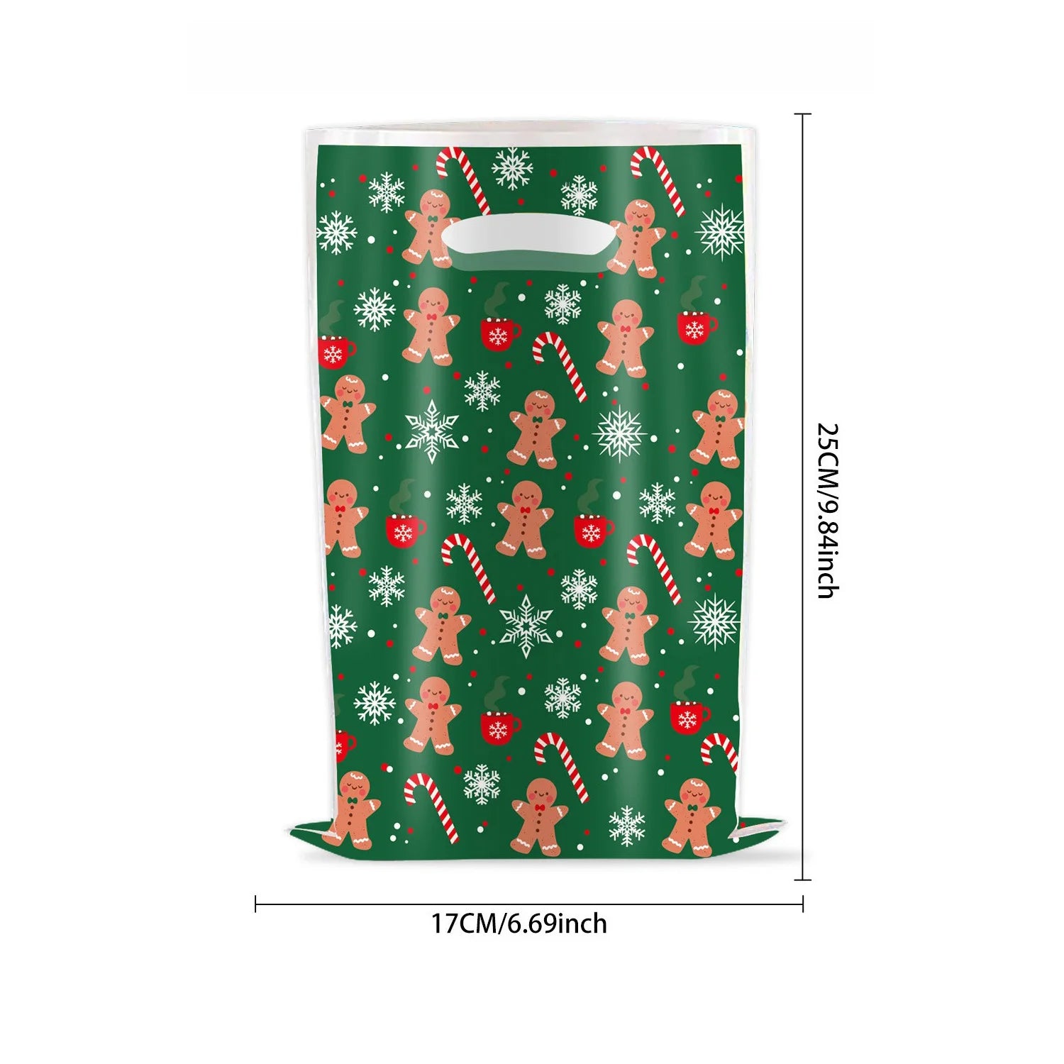 10-Pack Christmas Snowflake Candy Gift Treat Bags – Holiday Party