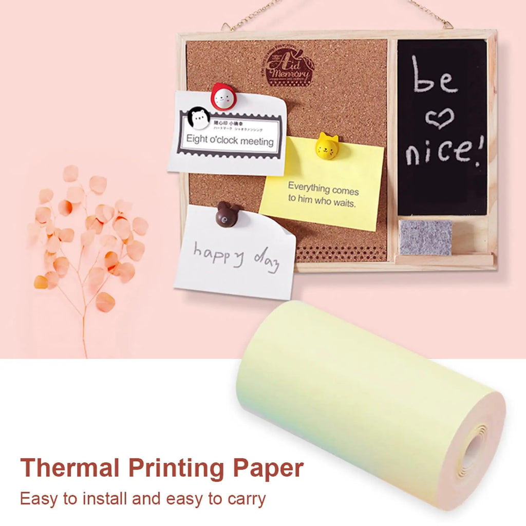 57mm Colorful Thermal Label Sticker Paper – Bluetooth Inkless Printer Thermal Label Paper Zpaxo