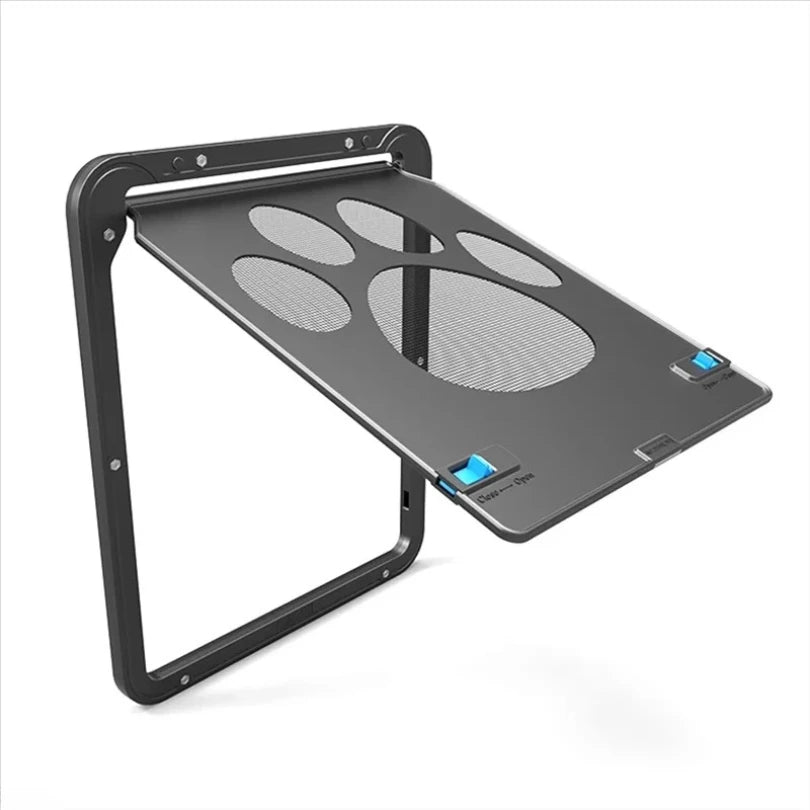 Pet Kitty Dog Door Flap Gate Opener Controlled Entry Electronic Screen Window Protector Wall Mosquito Net(Small:24cmx29cm) Zpaxo