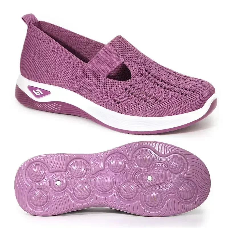 Women's Shoes Spring Middle Aged Elderly Mom Soft Soled Breathable Zpaxo